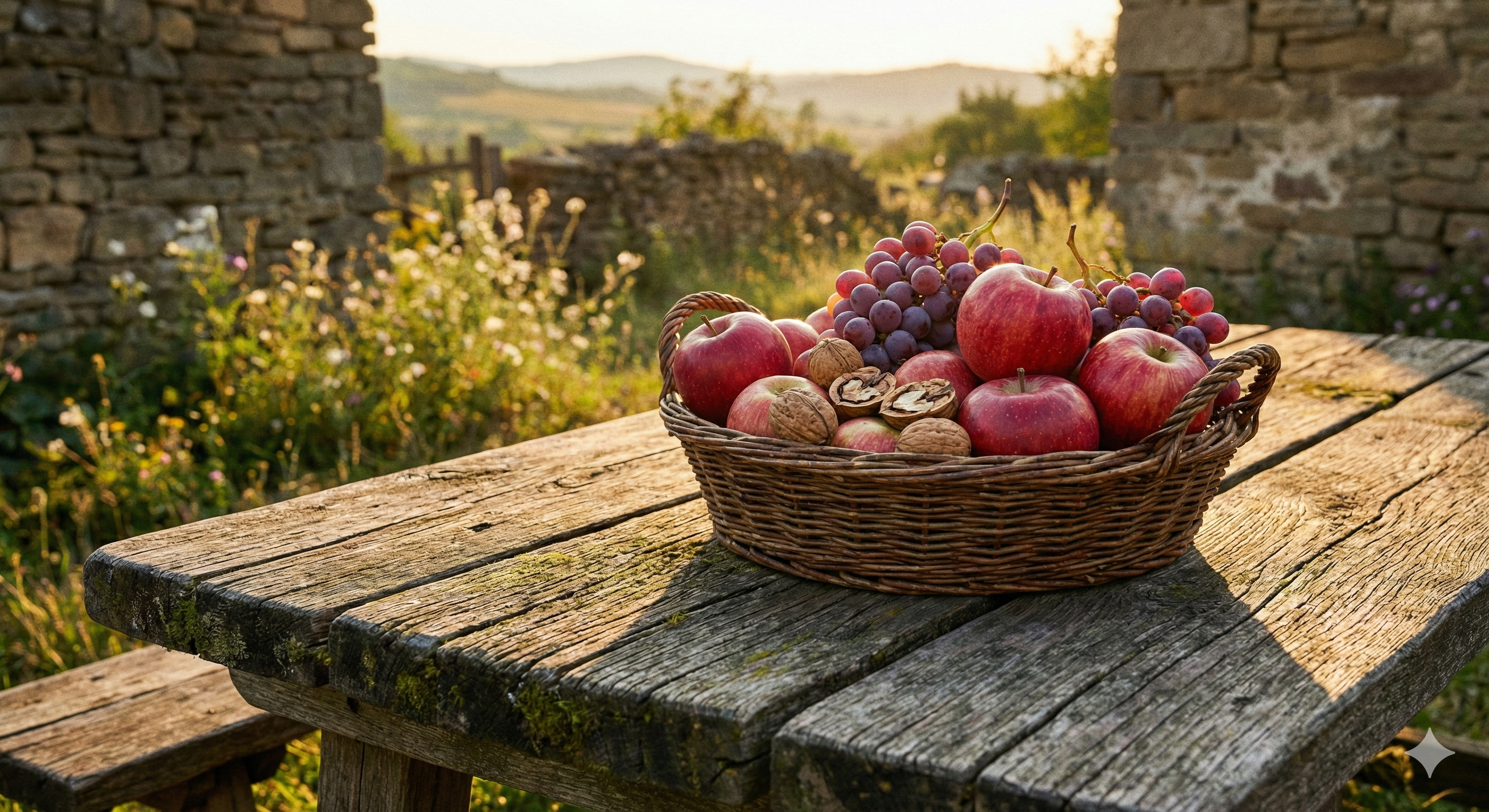 Coș cu fructe de sezon